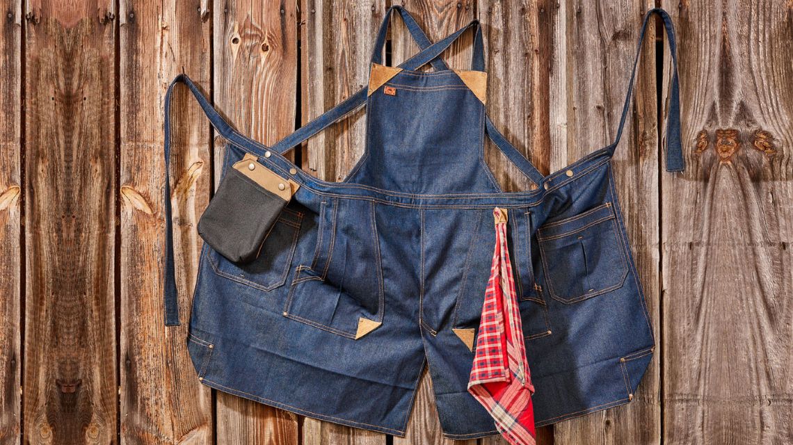 Pánská zahradní zástěra z džínoviny | Flera Fashion