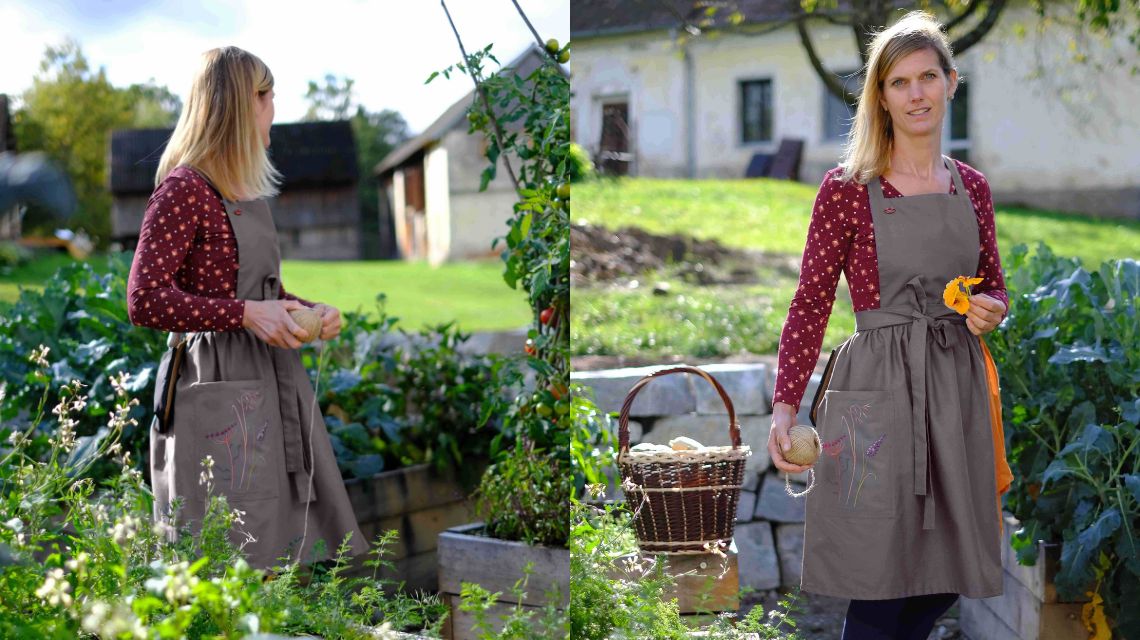 Šedé zahradní šaty | Flera Fashion