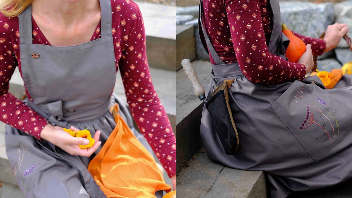 Šedé zahradní šaty | Flera Fashion