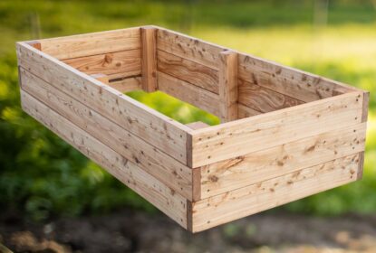 Modřínový vyvýšený záhon Kokoza a Flera, 45 cm