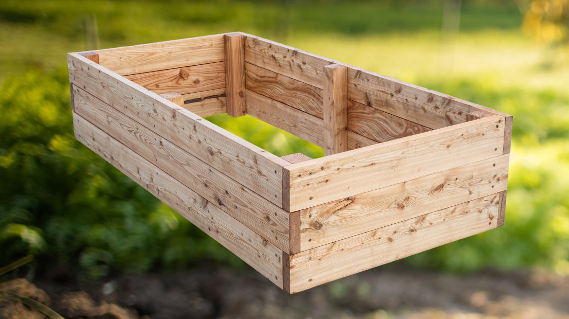 Modřínový vyvýšený záhon Kokoza a Flera, 45 cm